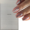 Pink Blusher Gradient Nail Art Sticker Manicure Set Easy Apply