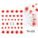 Pink Blusher Gradient Nail Art Sticker Manicure Set Easy Apply