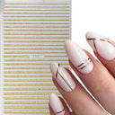 Pink Blusher Gradient Nail Art Sticker Manicure Set Easy Apply