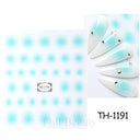 Pink Blusher Gradient Nail Art Sticker Manicure Set Easy Apply