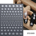 Pink Blusher Gradient Nail Art Sticker Manicure Set Easy Apply