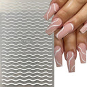 Pink Blusher Gradient Nail Art Sticker Manicure Set Easy Apply