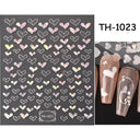 Pink Blusher Gradient Nail Art Sticker Manicure Set Easy Apply