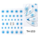 Pink Blusher Gradient Nail Art Sticker Manicure Set Easy Apply