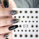 Pink Blusher Gradient Nail Art Sticker Manicure Set Easy Apply