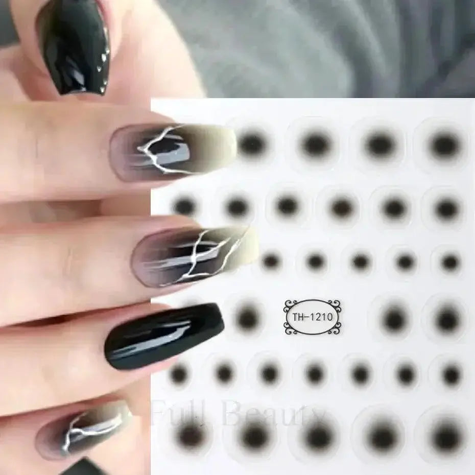 Pink Blusher Gradient Nail Art Sticker Kit Easy Apply