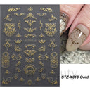 Pink Blusher Gradient Nail Art Sticker Manicure Set Easy Apply