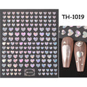 Pink Blusher Gradient Nail Art Sticker Manicure Set Easy Apply
