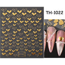 Pink Blusher Gradient Nail Art Sticker Manicure Set Easy Apply