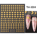 Pink Blusher Gradient Nail Art Sticker Manicure Set Easy Apply