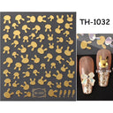 Pink Blusher Gradient Nail Art Sticker Manicure Set Easy Apply