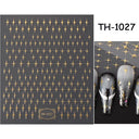 Pink Blusher Gradient Nail Art Sticker Manicure Set Easy Apply