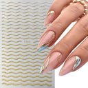 Pink Blusher Gradient Nail Art Sticker Manicure Set Easy Apply