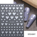 Pink Blusher Gradient Nail Art Sticker Manicure Set Easy Apply