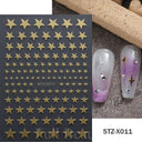 Pink Blusher Gradient Nail Art Sticker Manicure Set Easy Apply