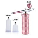 Pink Precision Airbrush Kit for Nail Art and Craft Set