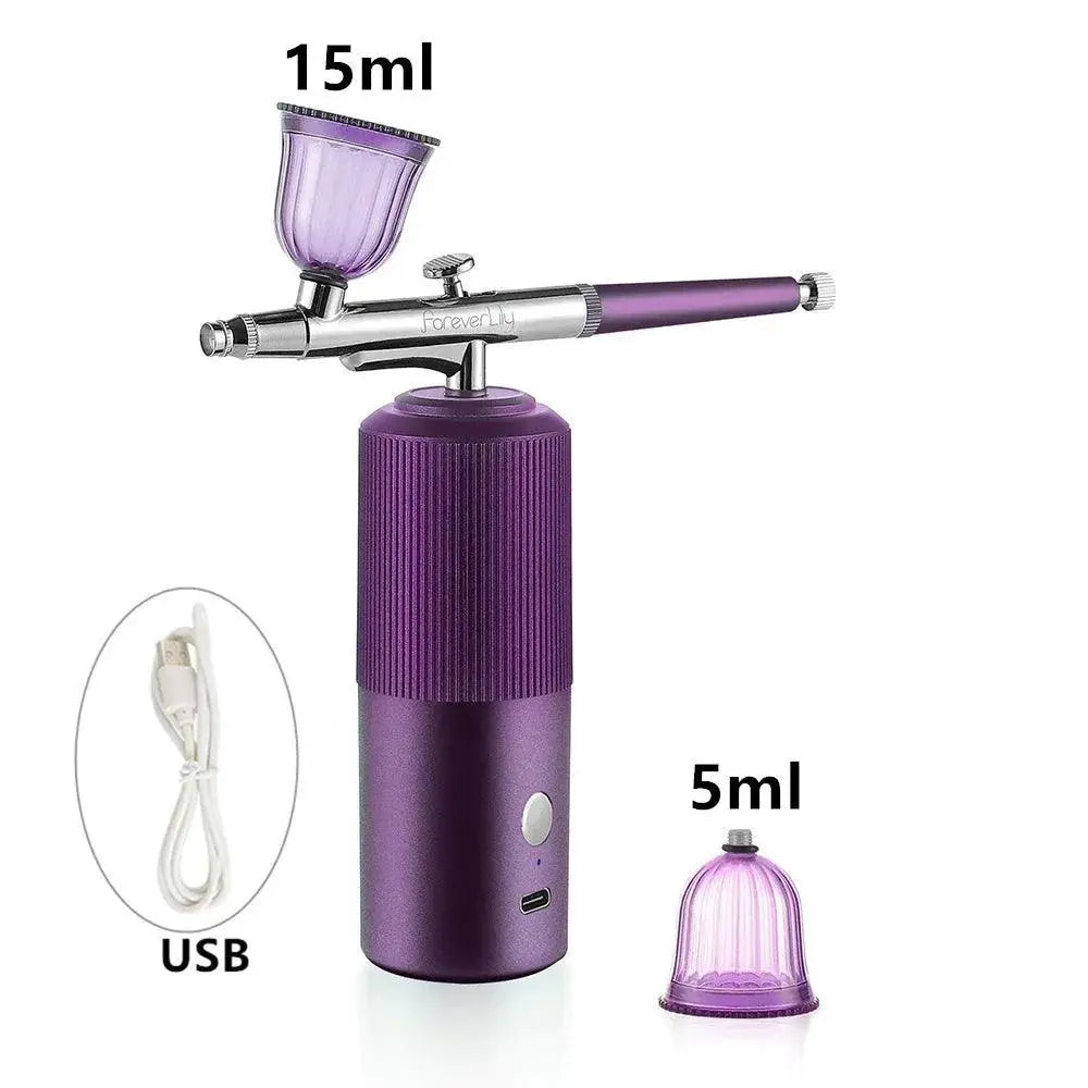 Pink Precision Nail Art Airbrush Kit for Craft Projects