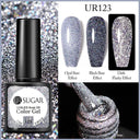 Pink Sequins Glitter Gel Nail Polish Reflective UV Art Kit