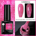 Pink Sequins Glitter Gel Nail Polish Reflective UV Art Kit