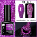 Pink Sequins Glitter Gel Nail Polish Reflective UV Art Kit