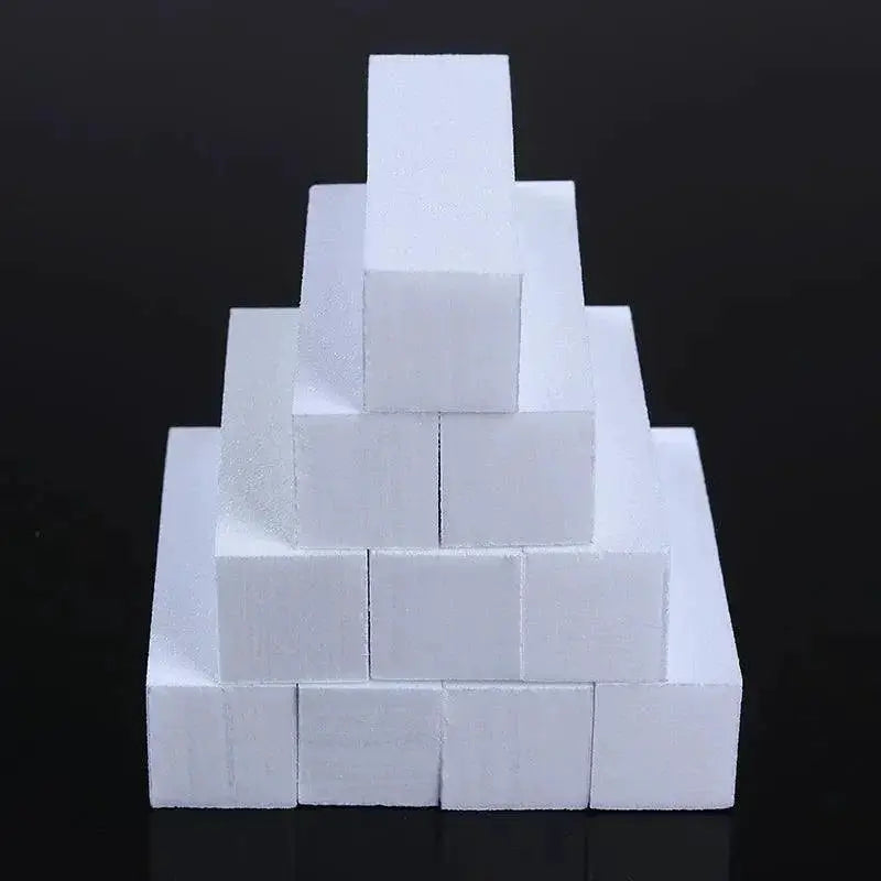 Pink White Professional Nail Buffer Block Set Achieve Shine