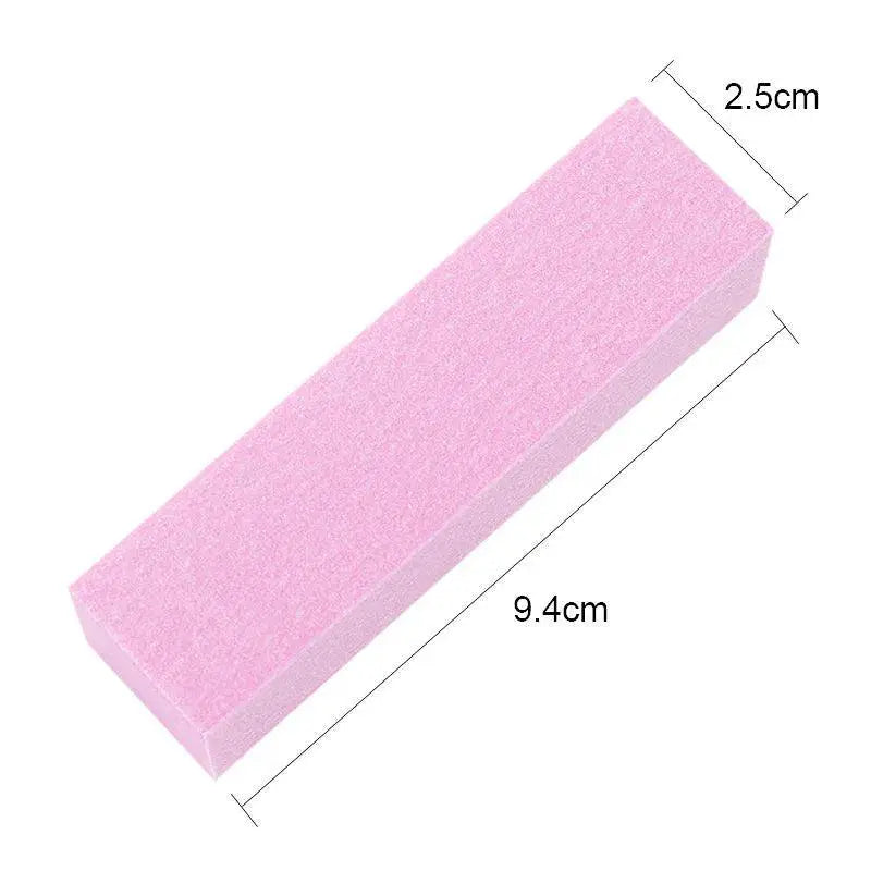 Pink White Professional Nail Buffer Block Set Achieve Shine