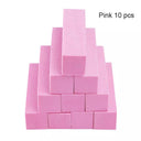 Pink White Professional Nail Buffer Block Set Achieve Perfect Shine