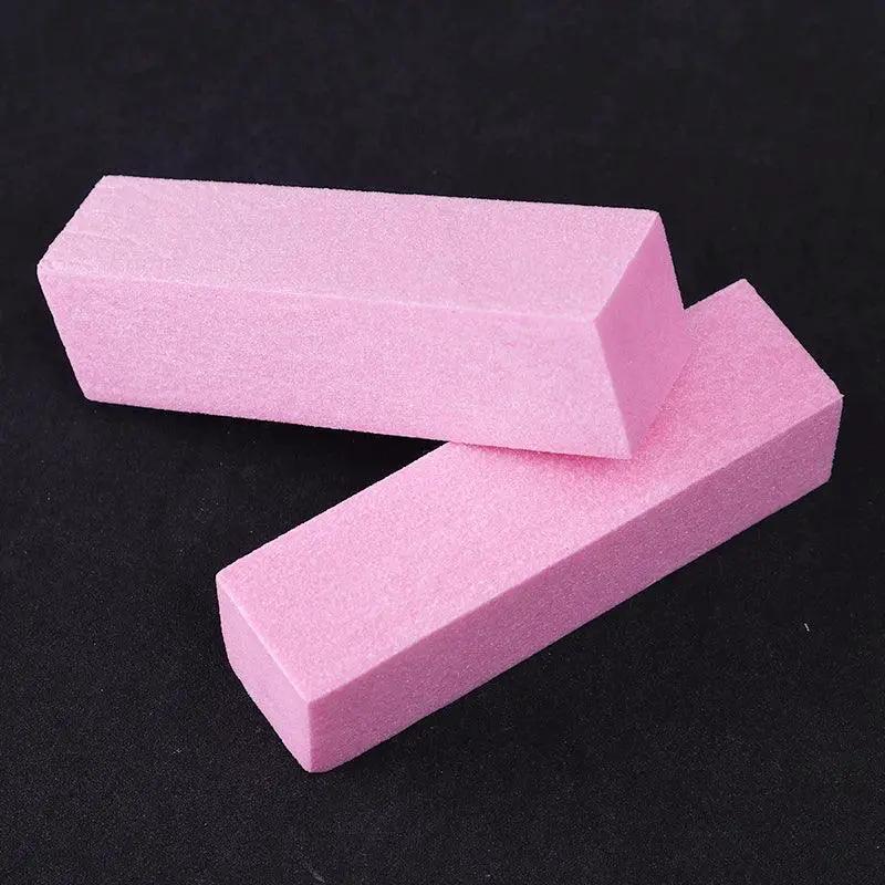 Pink White Professional Nail Buffer Block Set Achieve Shine