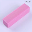 Pink White Professional Nail Buffer Block Set Achieve Perfect Shine