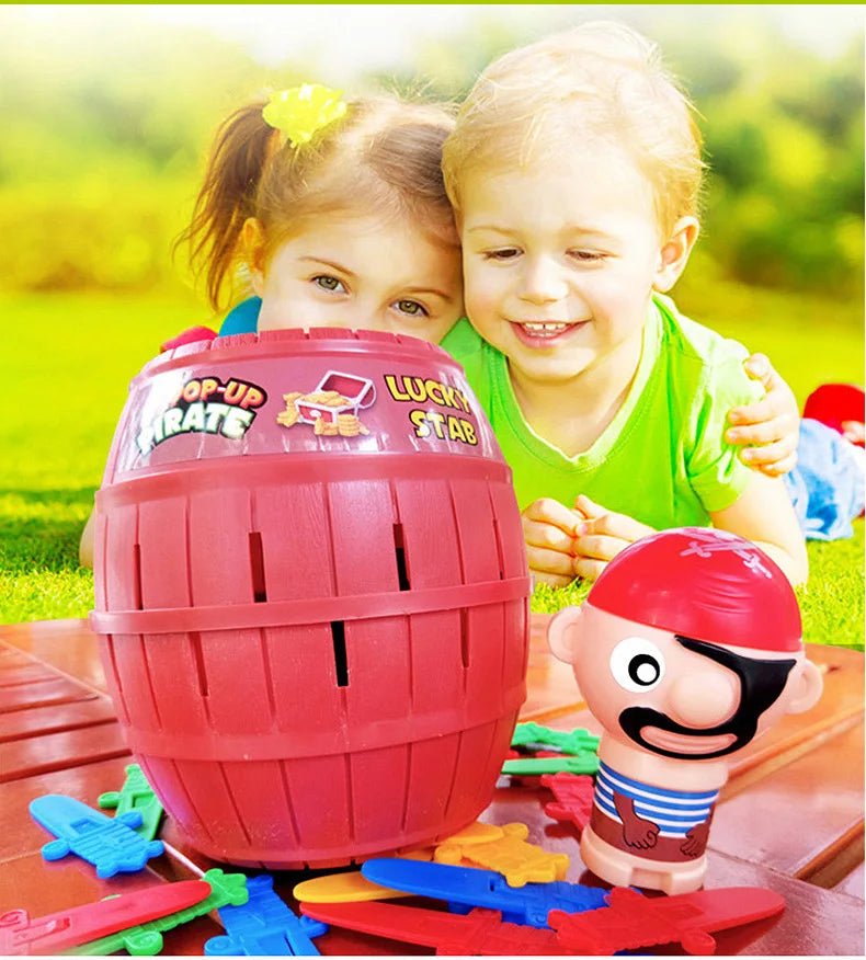 PiratePlay Pirate Barrel Pop Up Game - No Batteries Required Family Party FunJoy
