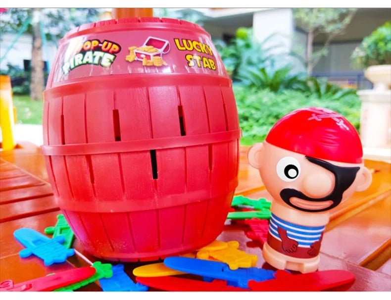 PiratePlay Pirate Barrel Pop Up Game - No Batteries Required Family Party FunJoy