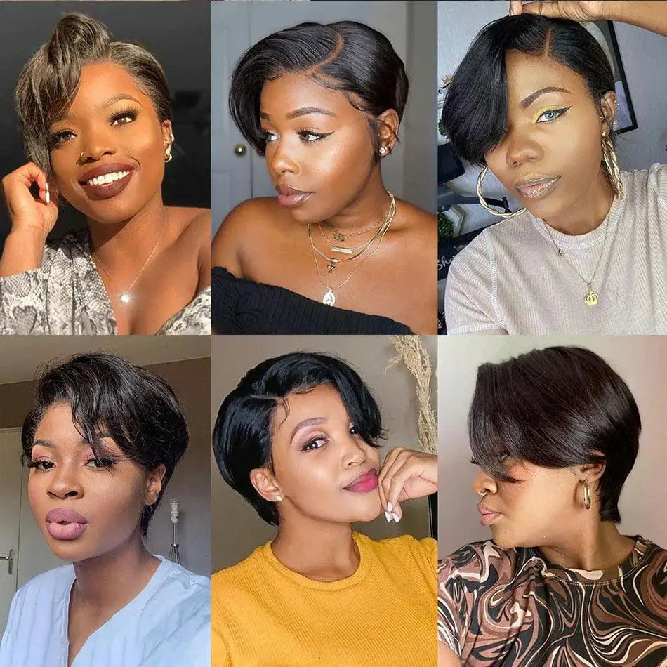 Pixie Cut Brazilian Human Hair Wig Ultimate Style Transformation