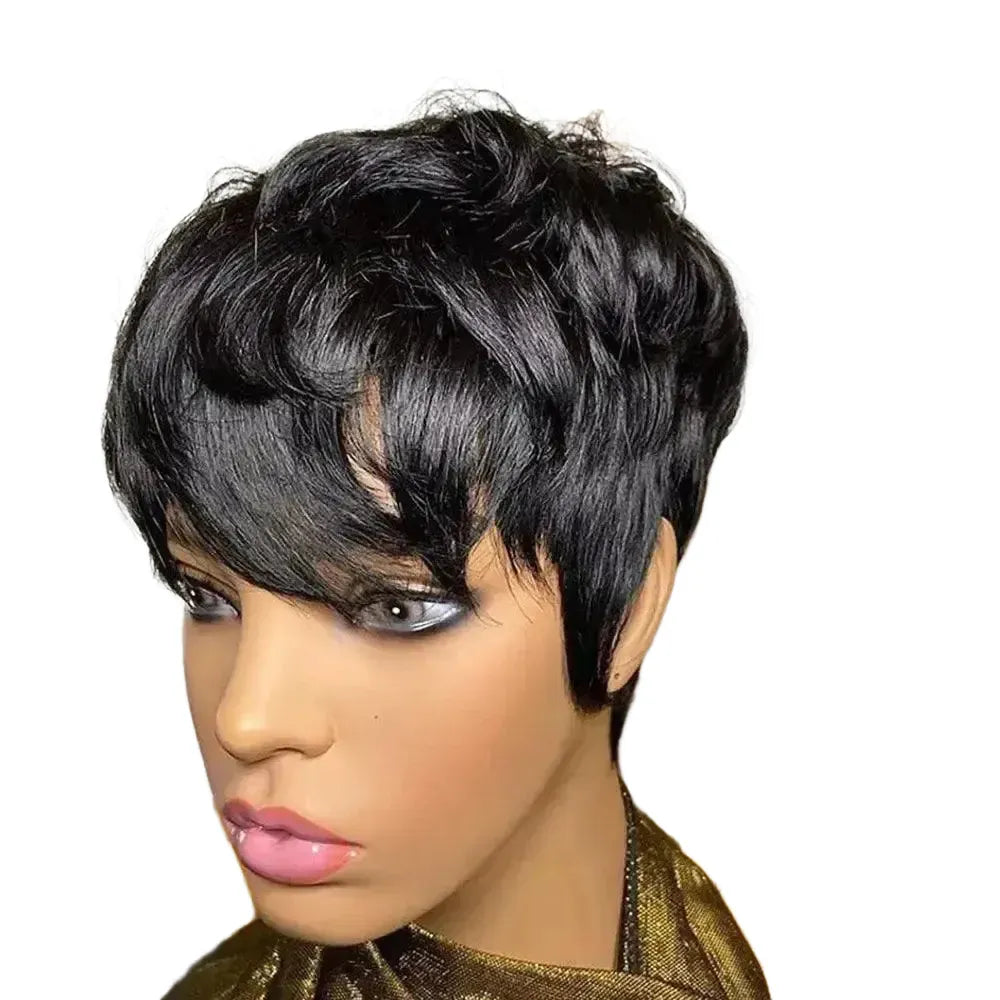 Natural Look Pixie Cut Wig for Women — Natural Color