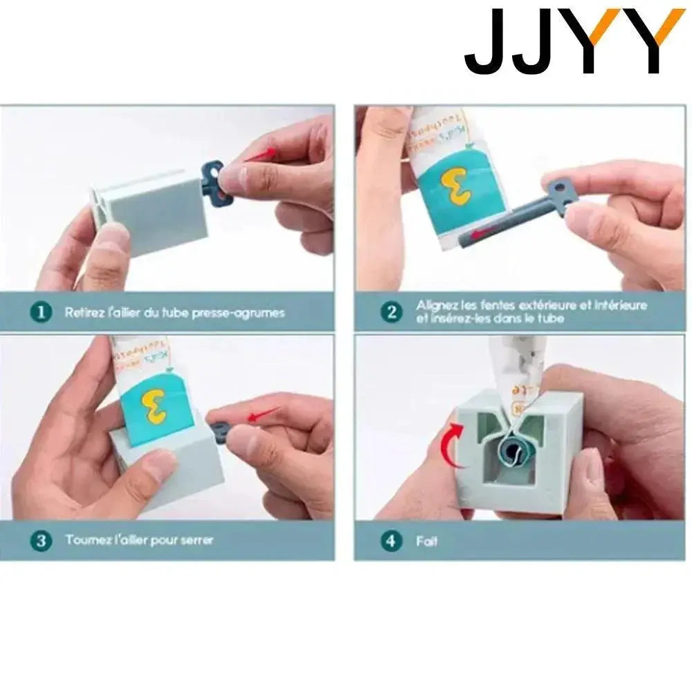 Plastic Toothpaste Tube Squeezer Rolling Dispenser Holder