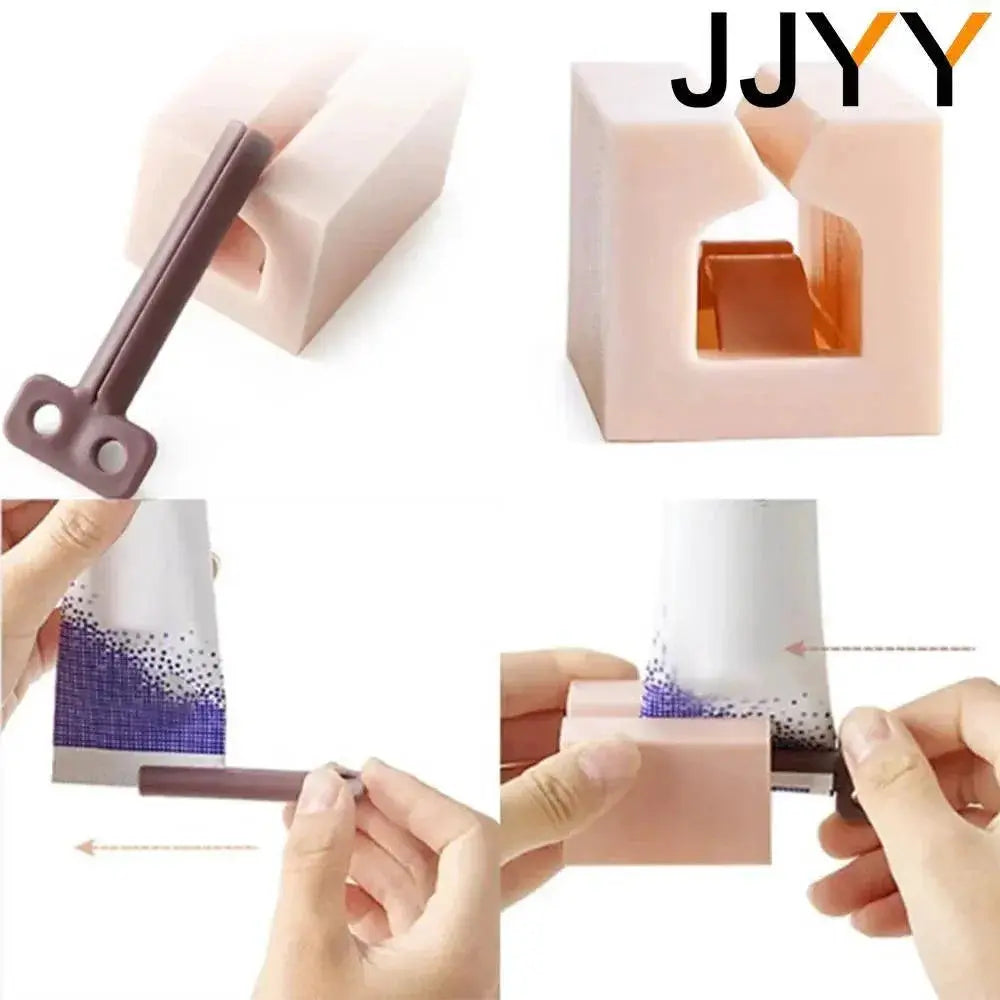 Plastic Toothpaste Tube Squeezer Rolling Dispenser Holder