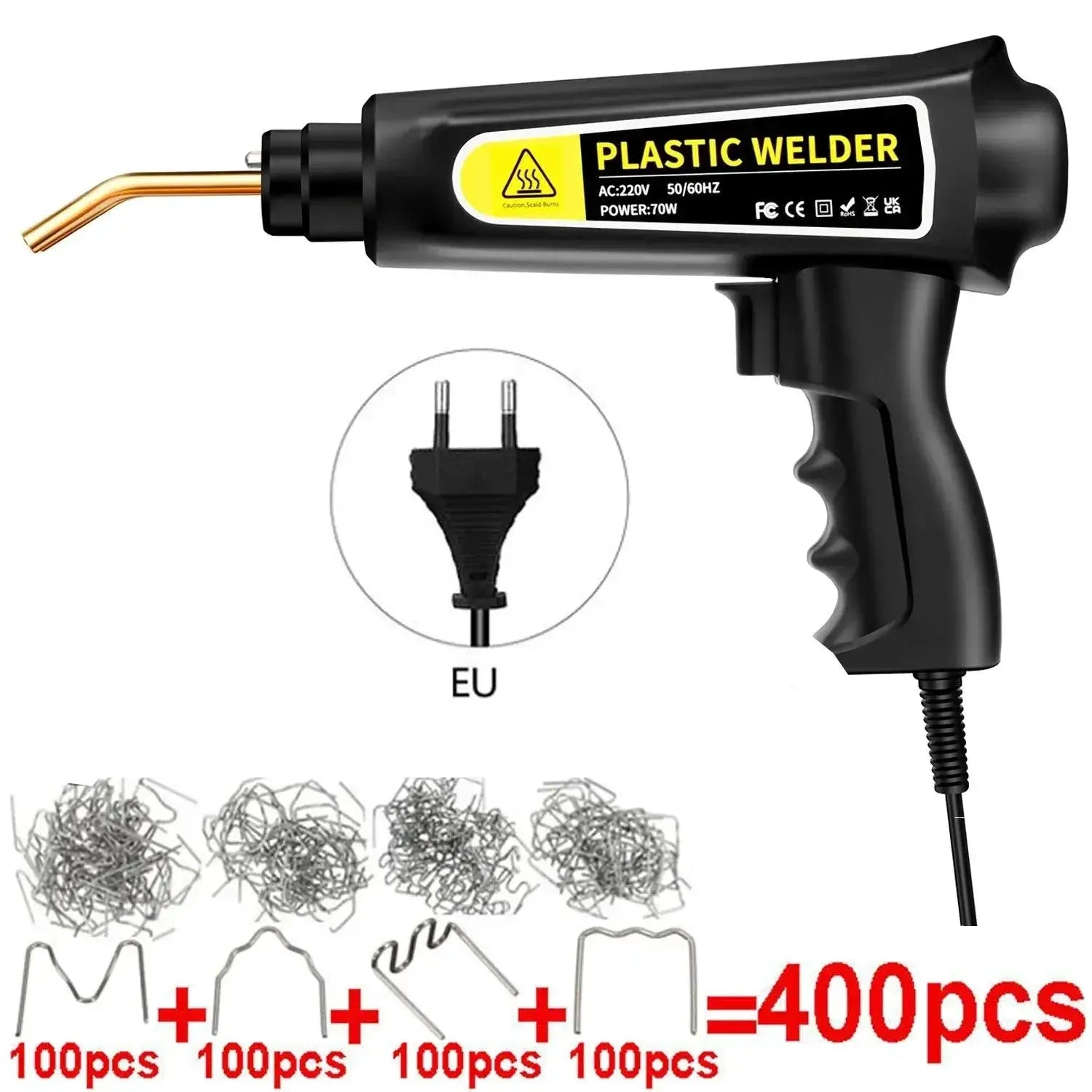 Plastic Welding Kit 70W Heat Gun For Bumper Repair Pro Grade