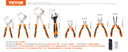 VEVOR 8-Piece Pliers Set High Carbon Steel Tool Bag