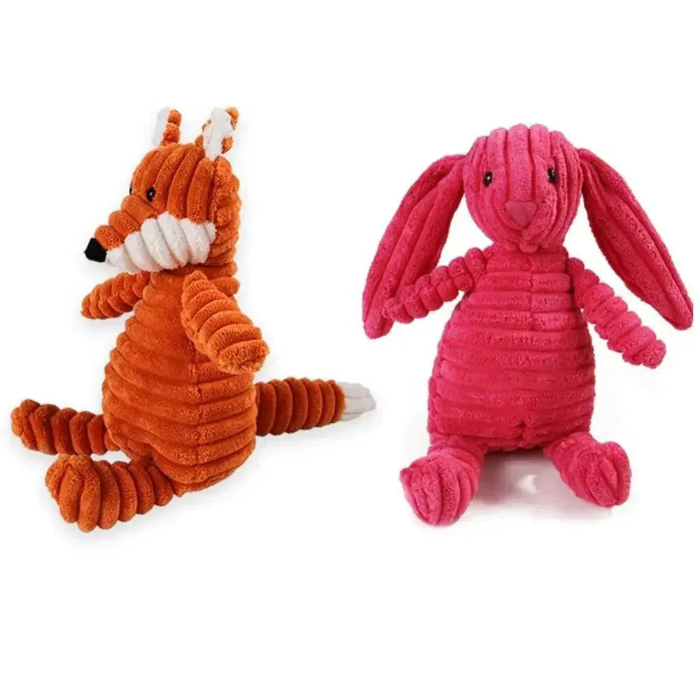 Plush Animal Chewing Toy Durable Squeaky Dog Interactive Toy