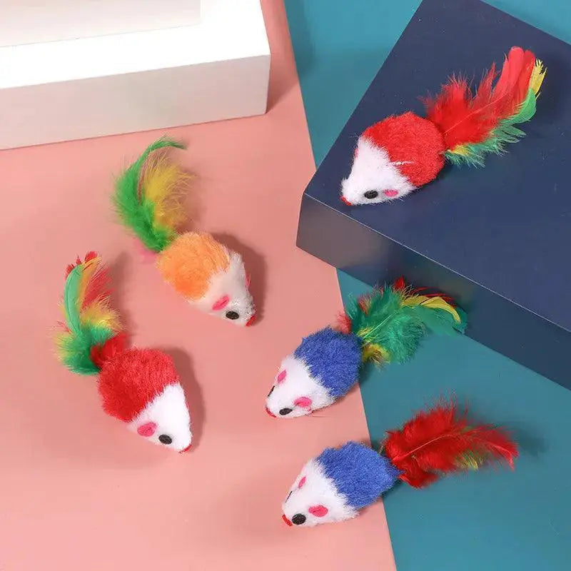 Plush Catmint Mouse Catnip Toy Set For Kitten Play