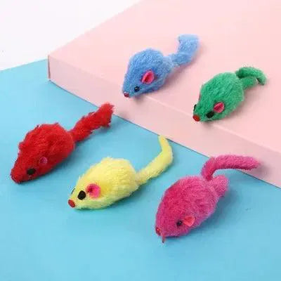 Plush Catmint Mouse Toy Set for Kittens Interactive Fun