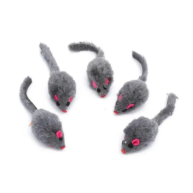 Plush Catmint Mouse Toy Set for Kittens Interactive Fun