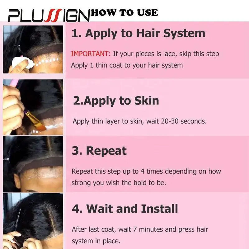 Plussign Super Lace Glue Kit For Secure Waterproof Hold