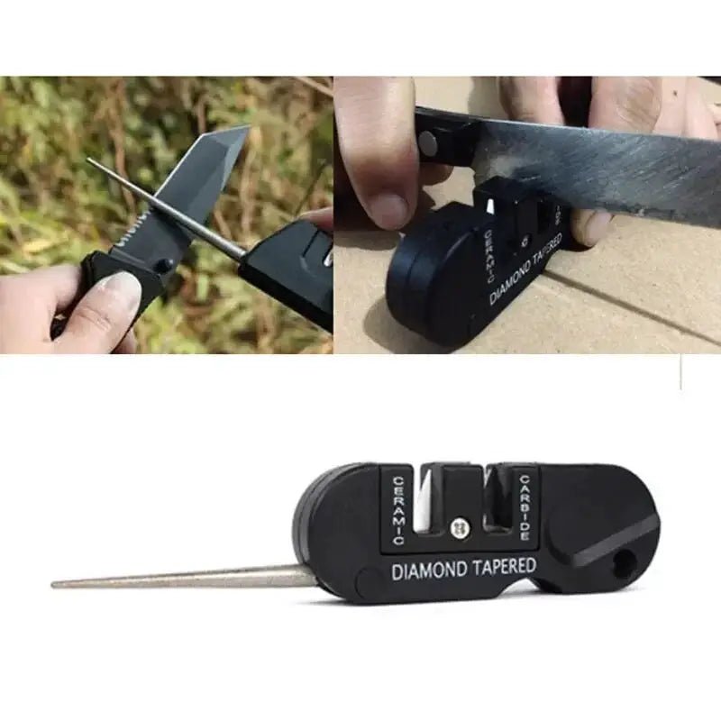 Pocket 4-In-1 Knife Sharpener for Camper