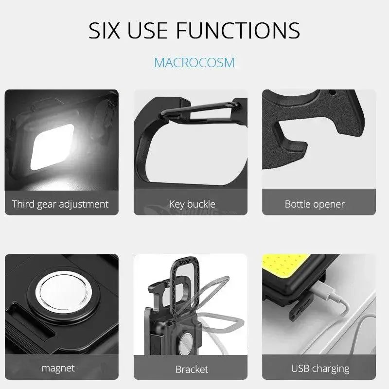 Pocket Light Keychain Rechargeable Outdoor Work Light