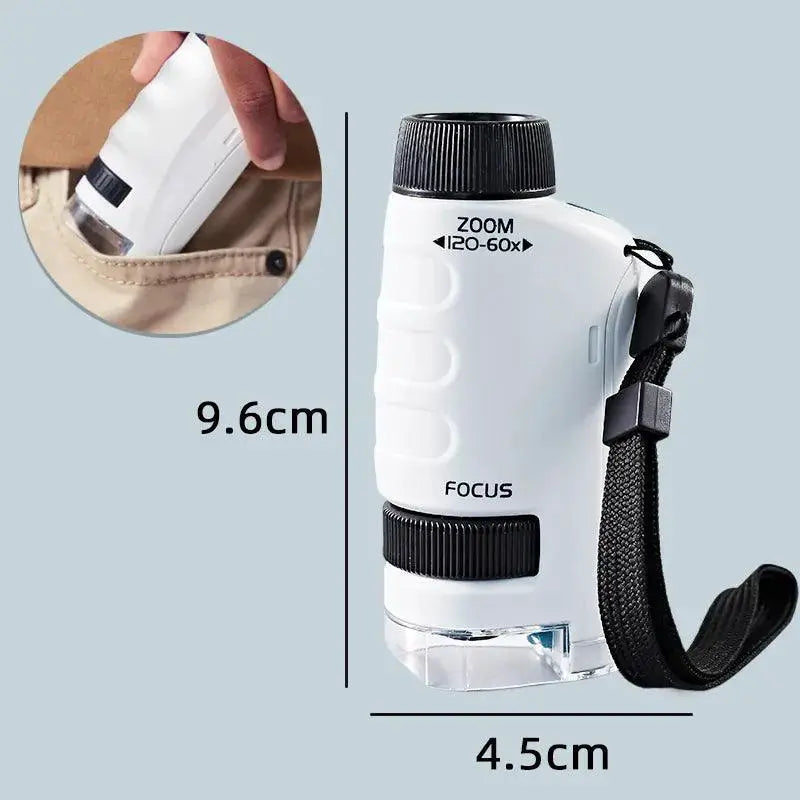 Pocket Microscope Kit For Kids STEM Educational Toy Set