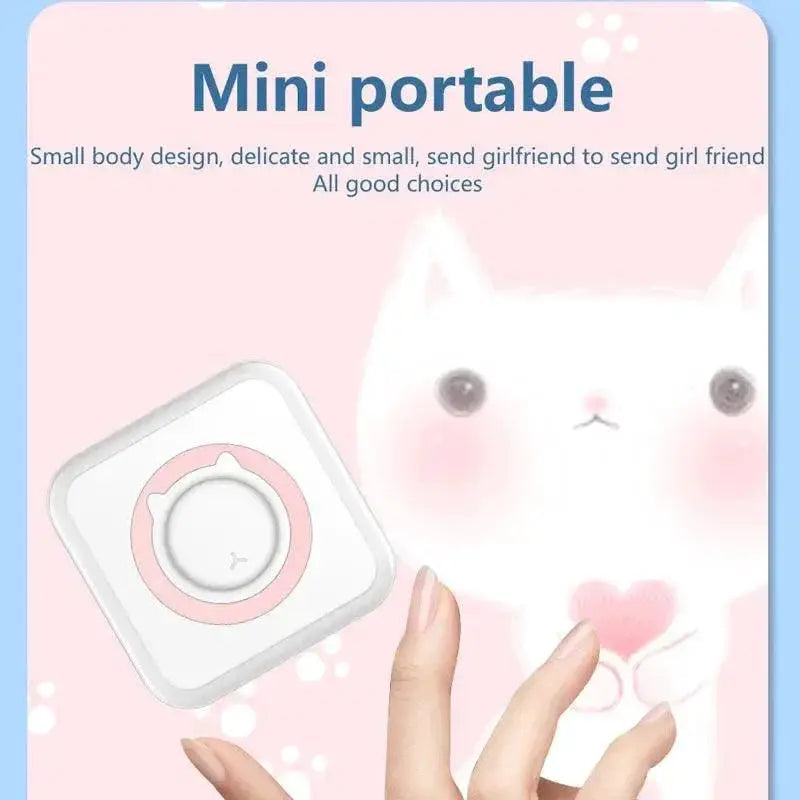 Pocket Wireless Thermal Printer Mini Portable Case