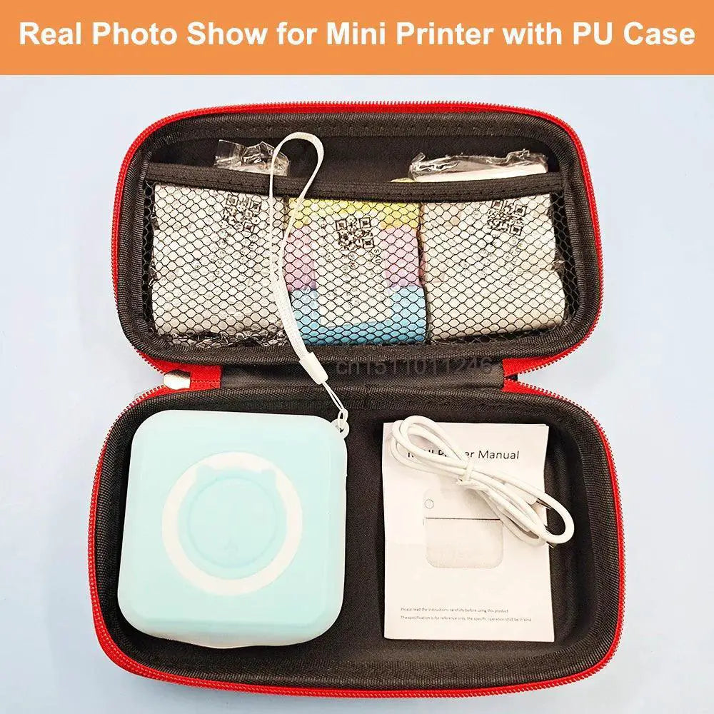 Pocket Wireless Thermal Printer Mini Portable Case