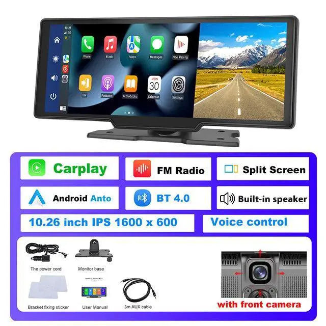 Podofo Car Mirror Video CarPlay For Safer Driving Device