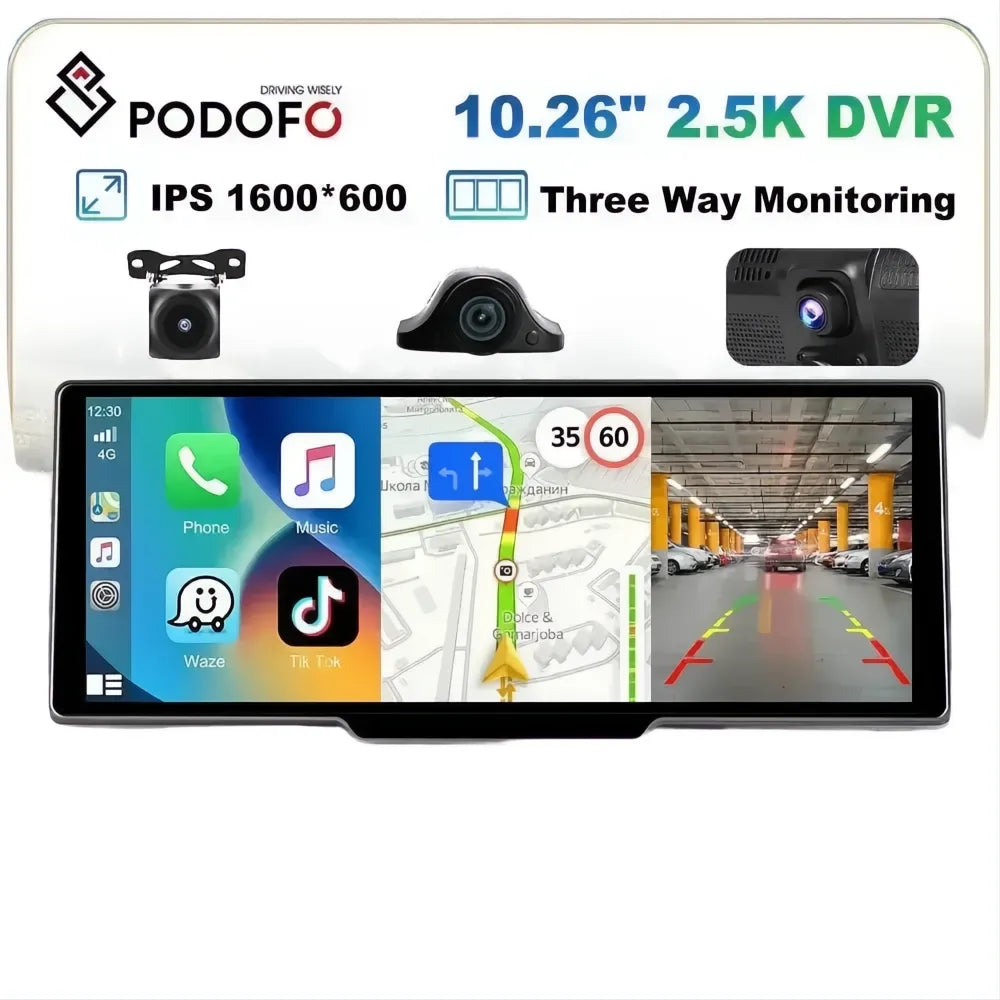 Podofo Dash Cam for Car Drivers Safety — product view 1