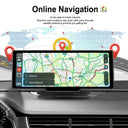 Podofo Rearview Dash Cam Carplay Advanced Safety Connectivity